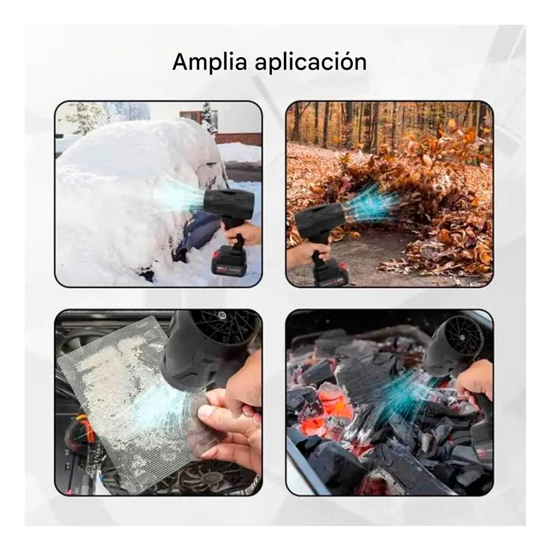 Soplador Turbo Inalámbrico Limpieza Profunda Sin Cables y Sin Esfuerzo